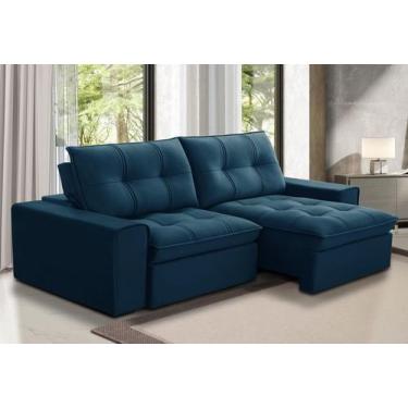 Imagem de Sofá Argos Azul - Ferguile Estofados, 2,30m