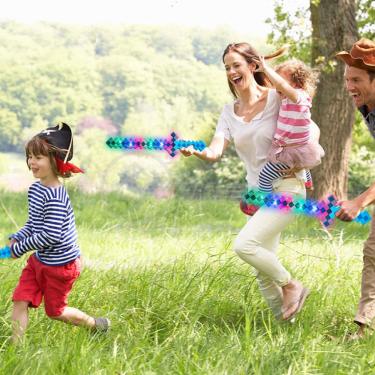 Imagem de Brinquedo Espada Pixel Minecraft 58cm Diamante à Pilha Azul