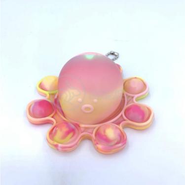 Imagem de Chaveiro Polvo Reversível Pop It Anti Stress Silicone
