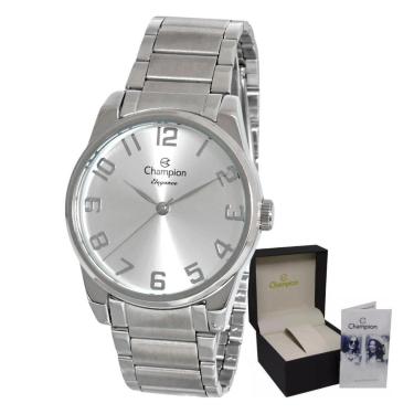 Imagem de Relogio Champion Elegance Unissex Prova D'agua Prateado-Unissex