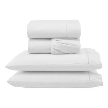 Imagem de Jogo Lençol Versatile 4 Pçs Queen 100% Cinza 300 Fios - Valle Enxovais