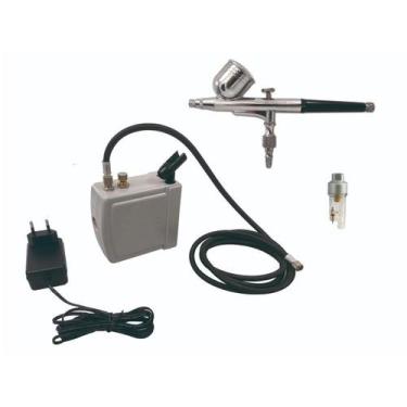 Imagem de Kit Onetools Mini Compressor + Aerógrafo 0,2Mm + Mini Filtro
