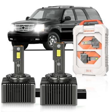 Imagem de SENROBO Apto para Cadillac 2002-2006 Escalade 2003-2006 Escalade EXT ESV Low Beam D1R lâmpadas xenon apenas, projetor OEM 35W HID substituição de luz, 30000LM D1RC1 Bi-xenon Light, 6000K branco