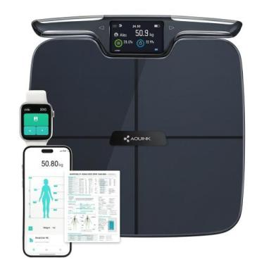 Imagem de Balança Digital de Bioimpedância Profissional App Wifi Bluetooth 8 Ele