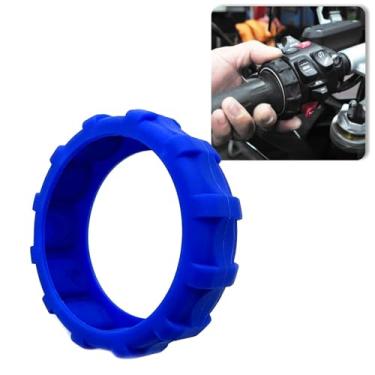 Imagem de IZX Para BMW R1200GS R1250GS R1300GS S1000R F850GS ADV Adventure F900GS F750GS MOTORRAD MULTI CONTROLLER PROTECTOR Capa de borracha para alça (azul)