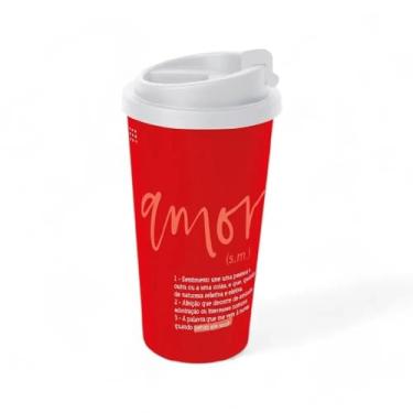 Imagem de Copo de Viagem 500ml com Tampa – Significado Amor, Presente Romântico para Bebidas Quentes e Frias