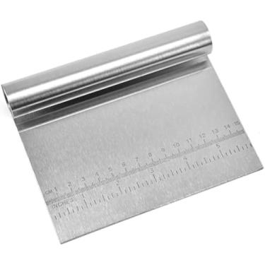 Imagem de Espátula de Inox Multiuso com Régua Medidora, 15cm, para Cozinha, Massas e Bolos