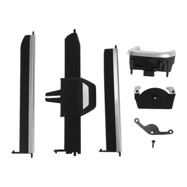 Imagem de TUCKBOLD Aba de clipes de ventilação AC para BMW X5 G05 2019-2023 à prova d'água direita saída de ventilação de ar condicionado aba de acabamento preto prateado suporte adesivo 1 conjunto