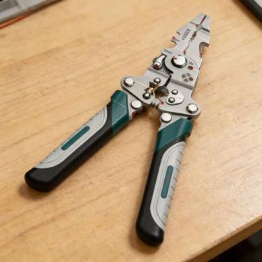 Imagem de Alicate de decapagem de fio multifuncional, ferramenta de crimpagem de cortador de decapador autoajustável