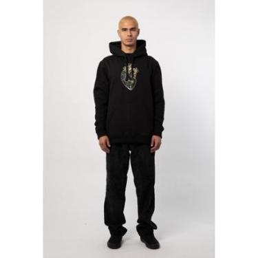 Imagem de Moletom Masculino Mcd Canguru Fechado Morte 3613 Cor:;Tamanho:P-Masculino