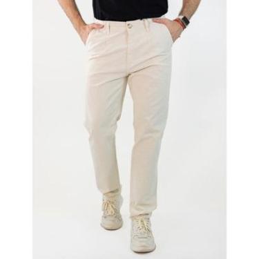 Imagem de Calça Masculina Slim Linho Cru Clássica Algodão Anticorpus-Masculino