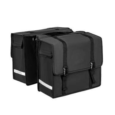 Imagem de Luocute Bolsa Pannier, Bolsa de Rack de Bicicleta à Prova D'água de Grande Capacidade 44L Com Tiras Reflexivas para Ciclismo de Longa Distância e Viagem (40.5 * 16 * 34)