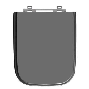 Imagem de Assento Sanitário Tivoli Cinza Quartzo (Escuro) Tampa para Vaso Ideal 