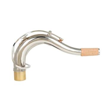Imagem de Pescoço De Saxofone Curvado Em Prata Para Tenor, Alto E Soprano, Subst