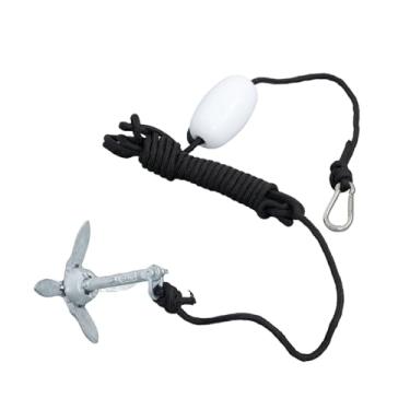 Imagem de WFLNHB Kit de âncora de caiaque marítimo de 0,7 kg, kit de âncora dobrável para barcos, caiaques, canoa, remo de substituição para barcos pequenos, caiaques, canoa, paddle boards