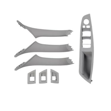 Imagem de Conjunto de maçaneta interna para porta interna de carro, apoio de braço, compatível com BMW Série 5 F10 F11 523i 525i 528i 530i LHD RHD(RHD Gray)