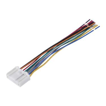 Imagem de A ABSOPRO Chicote de fios de rádio estéreo CD Player para Nissan 2007-up plástico metal cores sortidas