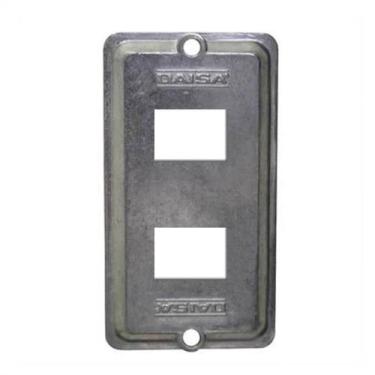 Imagem de Tampa dailet 3/4 2 rj45 tm034+fc+fc - 10 peças - daisa