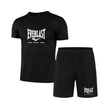Imagem de Conjunto De Fitness Respirável Para Homens EVERLAST, Roupas Esportivas