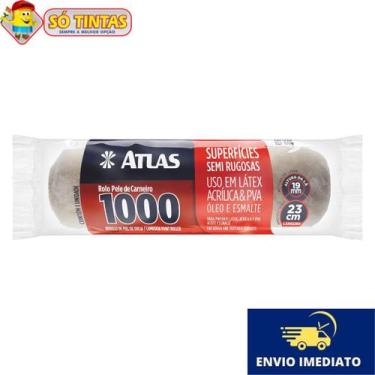 Imagem de Rolo de Pintura Pele de Carneiro 1000 Atlas 23cm Para Tintas Látex, Ac