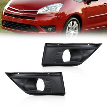 Imagem de JESYMBX Grade de acabamento da moldura da tampa do farol de neblina para Citroen C4 Picasso 7414SC 7414SK esquerda e direita