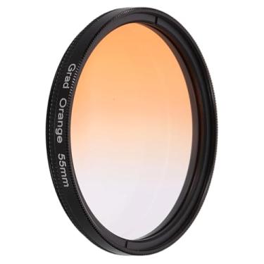 Imagem de PATIKIL Filtro de lente de 55 mm, filtros de cor graduados, resina óptica de arranhões, acessórios de correção de cor para lente de fotografia de câmera, laranja