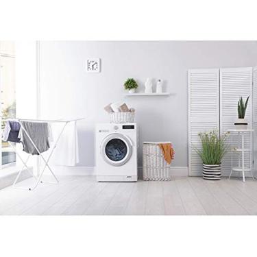 Imagem de YongFoto Pano de fundo de lavanderia de 1,5 x 1,2 m, máquina de lavar, varanda, interior, decoração moderna, casa, apartamento, decoração de apartamento, fundo para fotografia dentro de casa, reunião