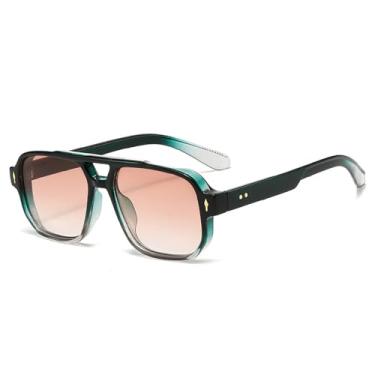 Imagem de Óculos de Sol UV400 - Lentes Ocean com Ponte Dupla e Rebites para Homens e Mulheres, Ideais para Esportes ao Ar Livre, Corrida e Ciclismo, Tamanho 16