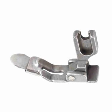 Imagem de P351 Calcador de costura de aço inoxidável Calcador para máquina de costura industrial Durável Ampla aplicabilidade Bainha de ondulação fácil Leve portátil 1 peça 3,2 x 4,6 cm