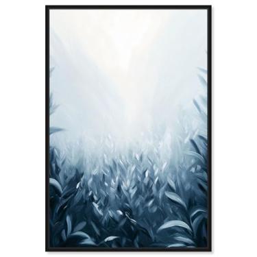 Imagem de Art Remedy Arte de parede elegante em tela Bluegrass Horizon, moldura preta, 25,4 cm x 38,1 cm