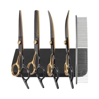 Imagem de Kit De Tesouras Para Estética De Animais De Estimação De 6,5 Polegadas