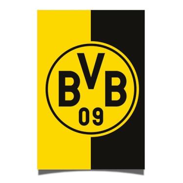 Imagem de Desert Cactus Borussia Dortmund FC Poster BVB Alemão Alemanha Die Schwarzgelben Futebol 28 x 43 cm Decoração de escritório Decoração Oficial Fan Gear (28 x 43 cm, Versão C)