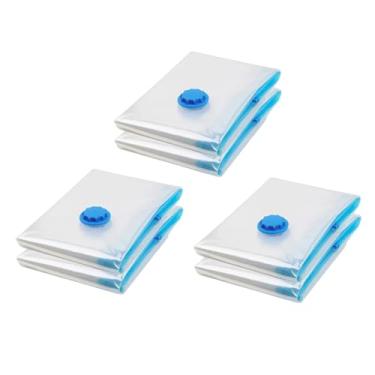 Imagem de Fenteer Saco para seladora a vácuo que economiza espaço, profissional, essencial para viagens, presentes, para roupas, cobertores, edredons, roupa, 6 Peças