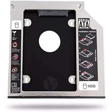 Imagem de Gaveta Adaptadora Para Hd SSd Segundo Hdd Notebook Caddy 9.7mm