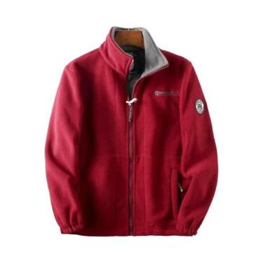 Imagem de Jaqueta Masculina De Inverno Grossa De Lã Polar Quente Para Exterior D