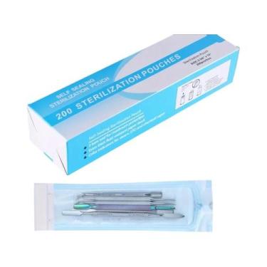Imagem de 200 Unidades De Sacos De Esterilização Descartáveis Autoadesivos Para 