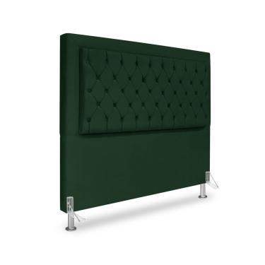 Imagem de Cabeceira De Cama Box Casal 140 Cm Baronesa - Veludo Verde