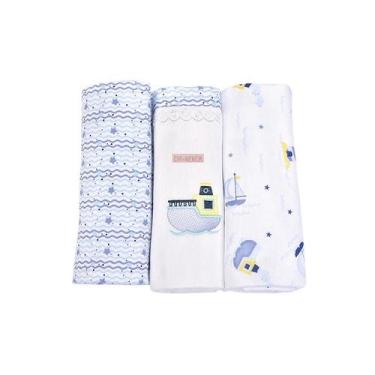 Imagem de CUEIRO CIA DO NENEM BARCO - Manta para Bebê - MINASREY