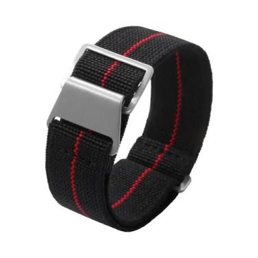 Imagem de Pulseira De Relógio Unissex De Nylon Trançado Elástico De 18mm 20mm 22