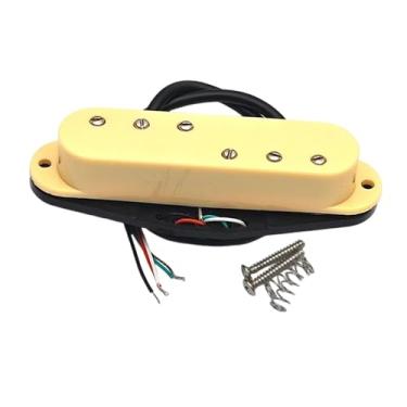 Imagem de menolana Captador Mini Humbucker para Ponte de Guitarra Elétrica - Peças para Guitarra - Fácil Instalação - Saída de 9K - Polos Ajustáveis ​​3+3 - Peça de, Amarelo