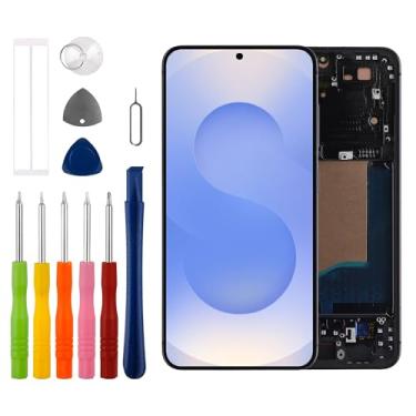 Imagem de Tela OLED compatível com Samsung Galaxy S25 SM-S931U, SM-S931U1, SM-S931W (apenas para a versão dos EUA) Tela LCD sensível ao toque digitalizador de montagem de 6,2 polegadas com kit de ferramentas de
