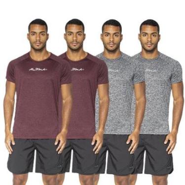 Imagem de Kit 4 Camisetas Dry Alpha Co Masculina-Masculino