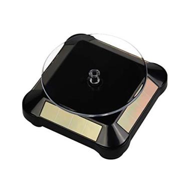 Imagem de Base Giratória de Exibição Solar 360 Graus Rotativa para Bijuterias Celulares Relógios Energia Econômica ABS Premium Perfeito Supermercados e Exposiçõ