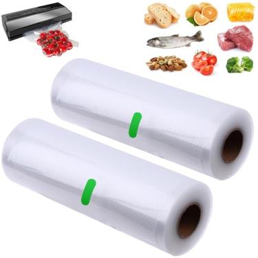 Imagem de Kit 2 Sacos a Vácuo para Seladora a Vácuo,20cm x 500cm,Sem BPA, Saco Hermético Multiuso para Armazenamento de Alimentos