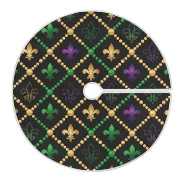 Imagem de ATTX Saia para árvore de carnaval de 118 cm – decoração festiva para festas de ano novo e carnaval #453