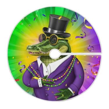 Imagem de ATTX Saia de crocodilo Mardi Gras de 90 cm – Decoração festiva para festas de ano novo e carnaval #49