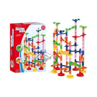 Imagem de Brinquedo De Montar Pista De Corrida De Bolas 3D Para Crianças, Blocos