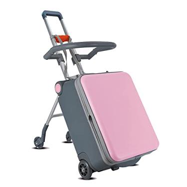Imagem de Carrinho infantil pode andar na mala de viagem infantil na cama de voo - Ajuda seu filho a relaxar e dormir no avião - Melhor para idades de 3 a 7 anos, rosa (rosa)