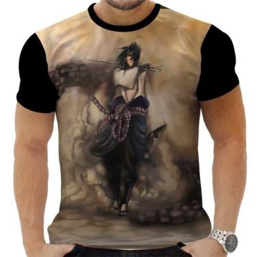 Imagem de Camiseta Camisa Personalizada Anime Naruto Sasuke Uchiha 07 - Zahir St
