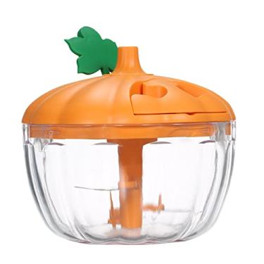 Imagem de Manual Food Hand Pull Mincer Ralador de Alimentos Portátil Lâminas Aço Inoxidável 450ml para Alho Pimenta Cebolas Legume